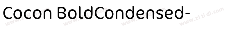 Cocon BoldCondensed字体转换